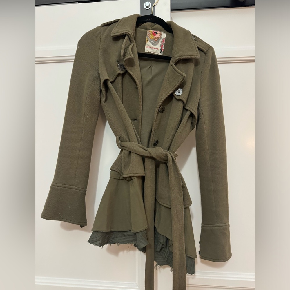 Free People Olive Green Jacket